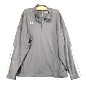 Under Armour Roche Quarter Zip Jacket Mens XL Long Sleeve Gray Loose Polyester